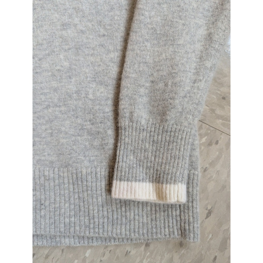 Summersalt Gray Cashmere Merino Wool Pullover Hoodie Sweater Womens Minimalist - Picture 3 of 9